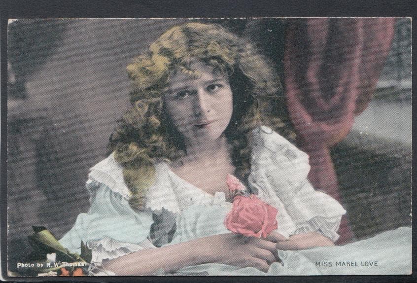 Actress Postcard - Miss Mabel Love, 1905 - Mo’s Postcards 