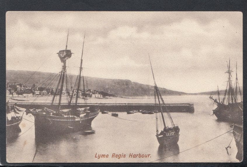 Dorset Postcard - Lyme Regis Harbour - Mo’s Postcards 