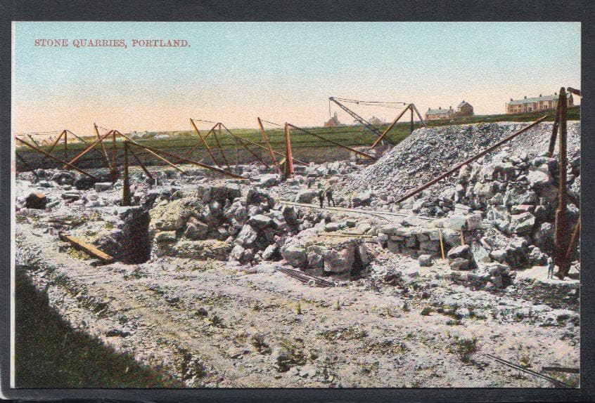 Dorset Postcard - Stone Quarries, Portland - Mo’s Postcards 