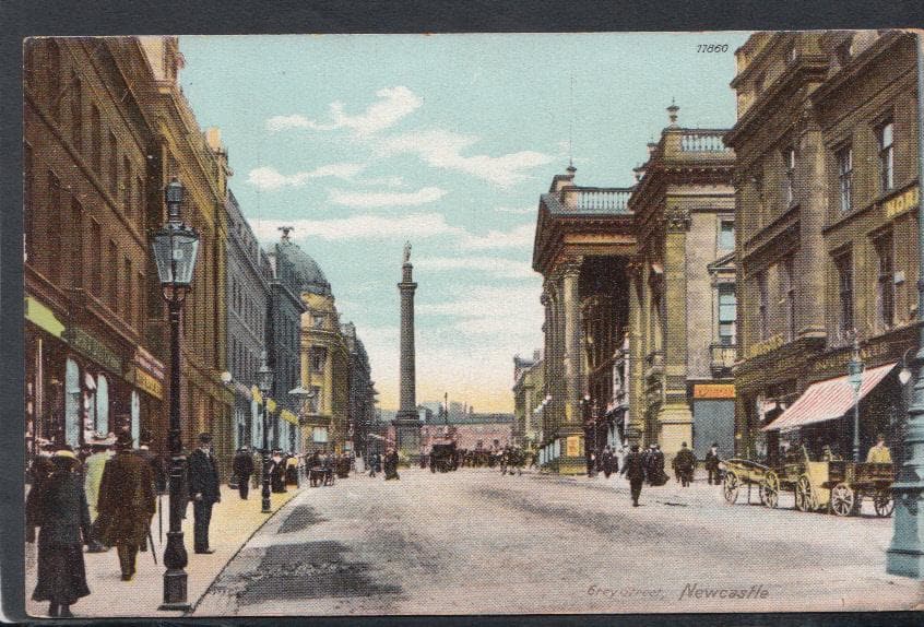 Northumberland Postcard - Grey Street, Newcastle-Upon-Tyne, 1904 - Mo’s Postcards 