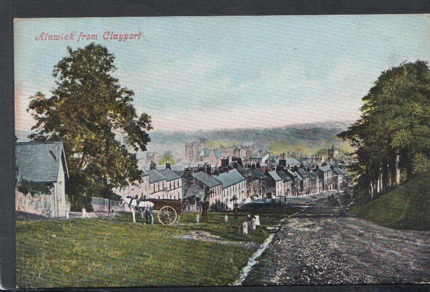 Northumberland Postcard - Alnwick From Clayport, 1905 - Mo’s Postcards 