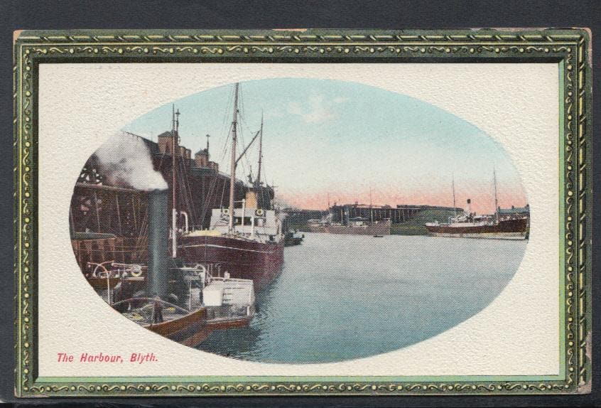Northumberland Postcard - The Harbour, Blyth, 1909 - Mo’s Postcards 
