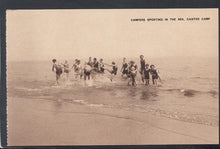 Load image into Gallery viewer, Norfolk Postcard - Campers Sporting In The Sea, Caister Camp - Mo’s Postcards 
