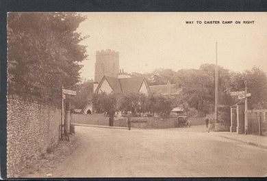 Norfolk Postcard - Way To Caister Camp on Right - Mo’s Postcards 