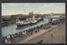 Load image into Gallery viewer, Norfolk Postcard - London Boat Arriving, Yarmouth - Mo’s Postcards 
