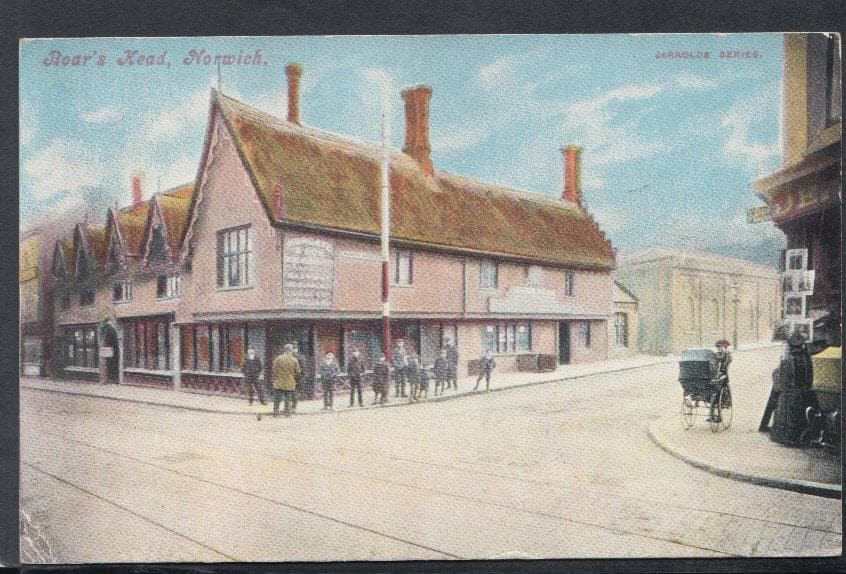 Norfolk Postcard - Boar's Head, Norwich, 1906 - Mo’s Postcards 