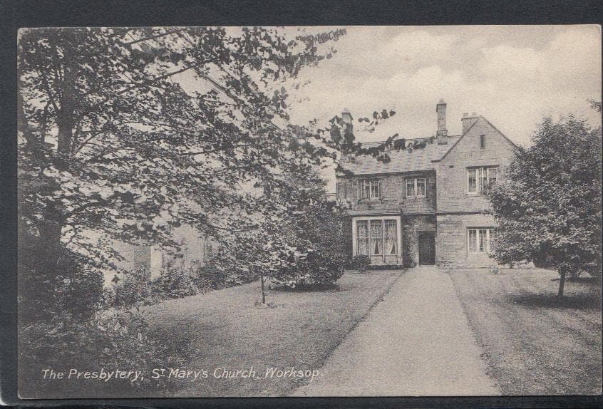Nottinghamshire Postcard - The Presbytery, St Mary's Church, Worksop - Mo’s Postcards 