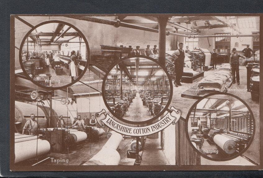 Lancashire Postcard - Views of The Lancashire Cotton Industry - Mo’s Postcards 