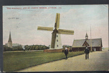 Load image into Gallery viewer, Lancashire Postcard - The Windmill and St John&#39;s Church, Lytham, 1906 - Mo’s Postcards 
