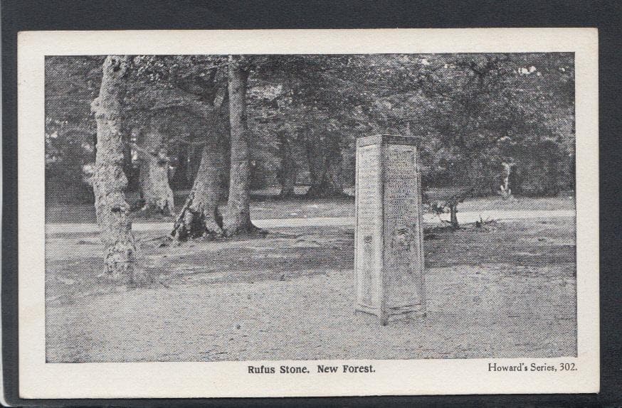 Hampshire Postcard - Rufus Stone, The New Forest - Mo’s Postcards 