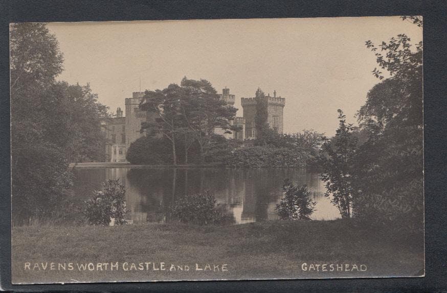 Co Durham Postcard - Ravensworth Castle and Lake, Gateshead, 1921 - Mo’s Postcards 