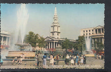 Load image into Gallery viewer, London Postcard - The Fountains, Trafalgar Square - Mo’s Postcards 
