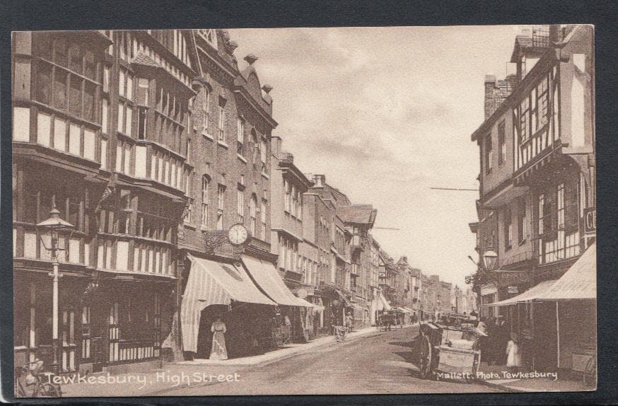 Gloucestershire Postcard - Tewkesbury High Street - Mo’s Postcards 