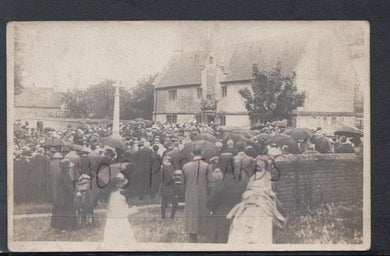 Unknown Location Postcard - War Memorial Public Service, Gloucestershire Area? - Mo’s Postcards 