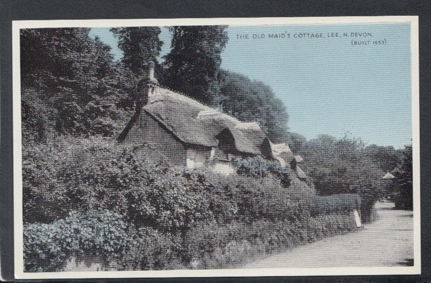 Devon Postcard - The Old Maid's Cottage, Lee - Mo’s Postcards 