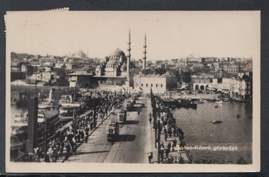 Turkey Postcard - Istanbul - Kopru Gorunusu, 1953 - Mo’s Postcards 