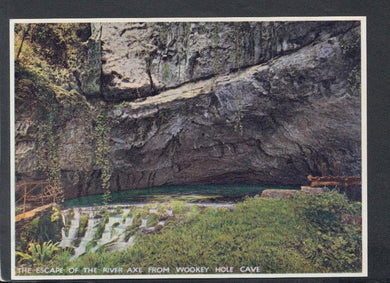 Somerset Postcard - The Escape of The River Axe From Wookey Hole Cave - Mo’s Postcards 