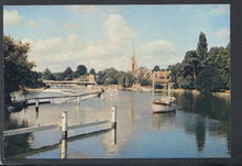 Load image into Gallery viewer, Buckinghamshire Postcard - The Weir, Marlow - Mo’s Postcards 
