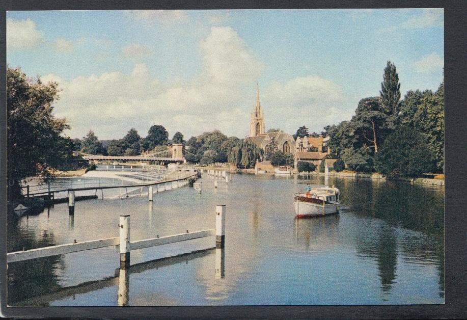 Buckinghamshire Postcard - The Weir, Marlow - Mo’s Postcards 