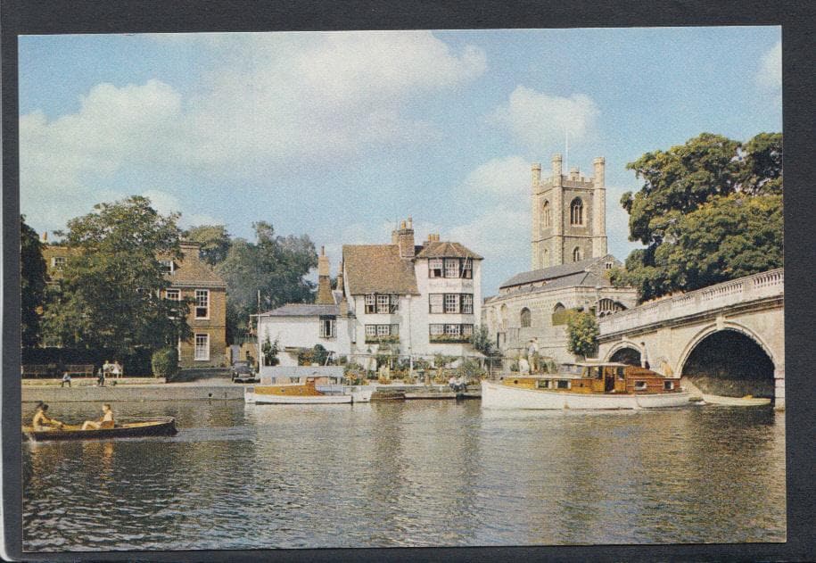 Oxfordshire Postcard - The Bridge and Church, Henley - Mo’s Postcards 