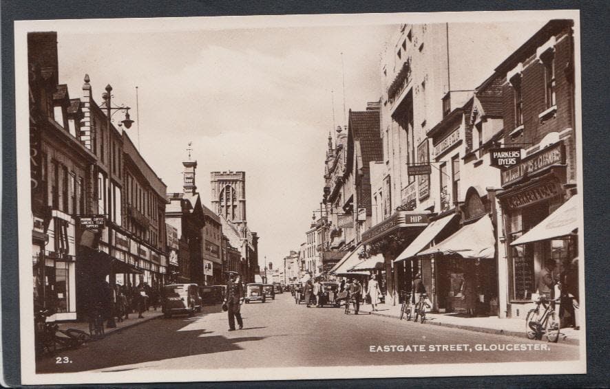 Gloucestershire Postcard - Eastgate Street, Gloucester - Mo’s Postcards 