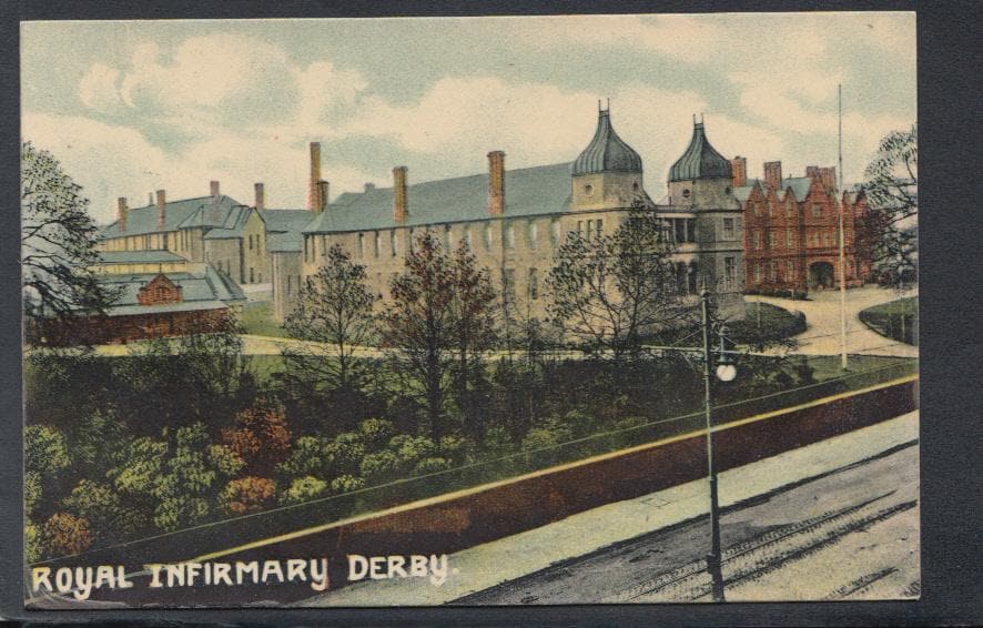 Derbyshire Postcard - Royal Infirmary, Derby - Mo’s Postcards 