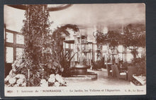 Load image into Gallery viewer, France Postcard - Interieur De &quot;Normandie&quot; - Le Jardin, Les Volieres et L&#39;Aquarium - Mo’s Postcards 
