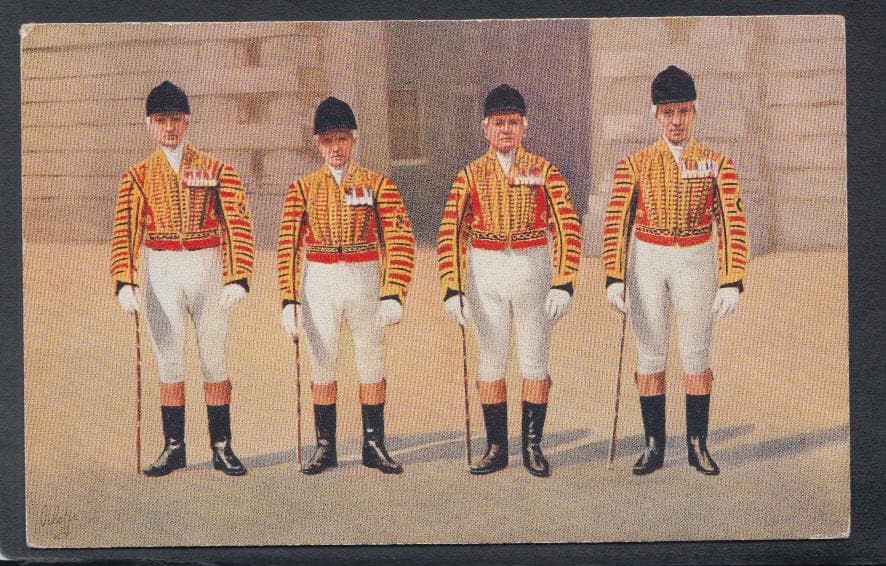 London Postcard - Royal Postillions in State Livery, The Royal Mews, Buckingham Palace - Mo’s Postcards 