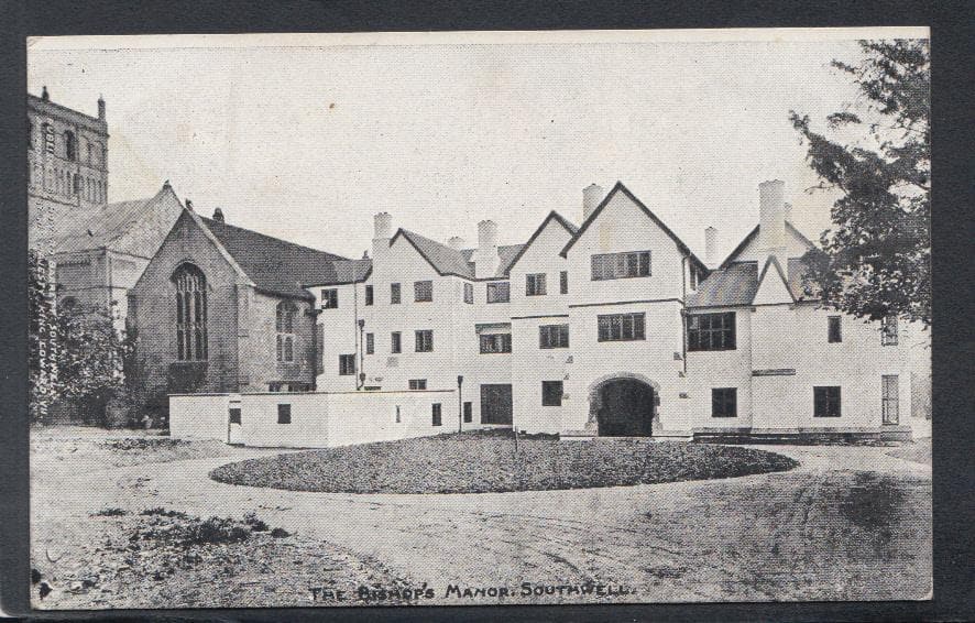 Nottinghamshire Postcard - The Bishop's Manor, Southwell, 1907 - Mo’s Postcards 