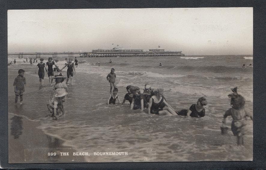 Dorset Postcard - The Beach, Bournemouth - Mo’s Postcards 