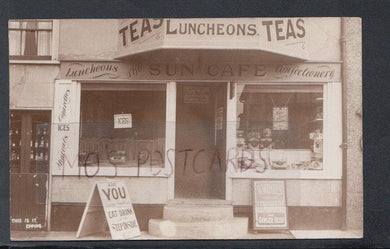 Essex Postcard - The Sun Cafe, Luncheons & Teas, Epping, 1928 - Mo’s Postcards 