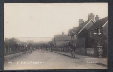 Hampshire Postcard - St Mary's Road, Liss, 1922 - Mo’s Postcards 