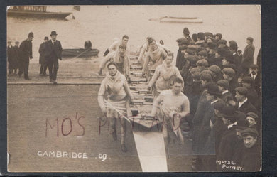 Sports Postcard - Rowing - The Cambridge Rowing Crew, 1909 - Mo’s Postcards 