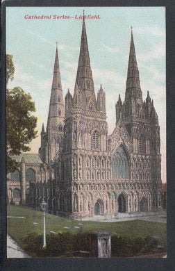 Staffordshire Postcard - Lichfield Cathedral - Mo’s Postcards 