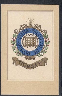 Heraldic Postcard - Heraldry - Romsey, Hampshire - Mo’s Postcards 