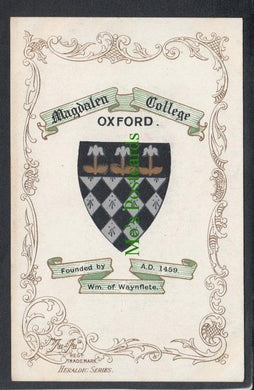 Heraldic Postcard - Magdalen College, Oxford - Ja Ja Heraldic Series - Mo’s Postcards 