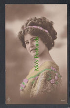 Load image into Gallery viewer, Glamour Postcard - Fashions - Young Lady Wearing a Beautiful Dress, 1914 - Mo’s Postcards 
