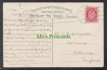 Load image into Gallery viewer, Norway Postcard - Artist View of Gudvangen, 1912 - Mo’s Postcards 
