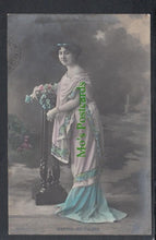 Load image into Gallery viewer, Glamour Postcard - Fashions - Young Lady - Martha De Villiers, 1907 - Mo’s Postcards 
