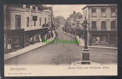 Hampshire Postcard - Basingstoke Market Place and Winchester Street - Mo’s Postcards 