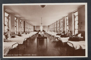 Postcard of Catford Ward, Lewisham Hospital, London