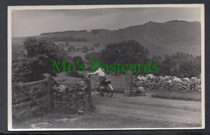 Cyclist Near Ilam, Thorpe Cloud, Staffordshire