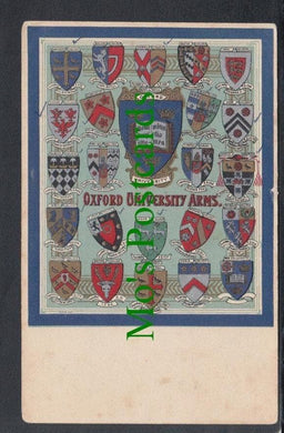Heraldic Postcard - Oxford University Arms Heraldry