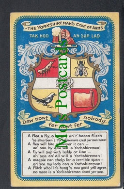 Heraldic Postcard - The Yorkshireman's Coat of Arms