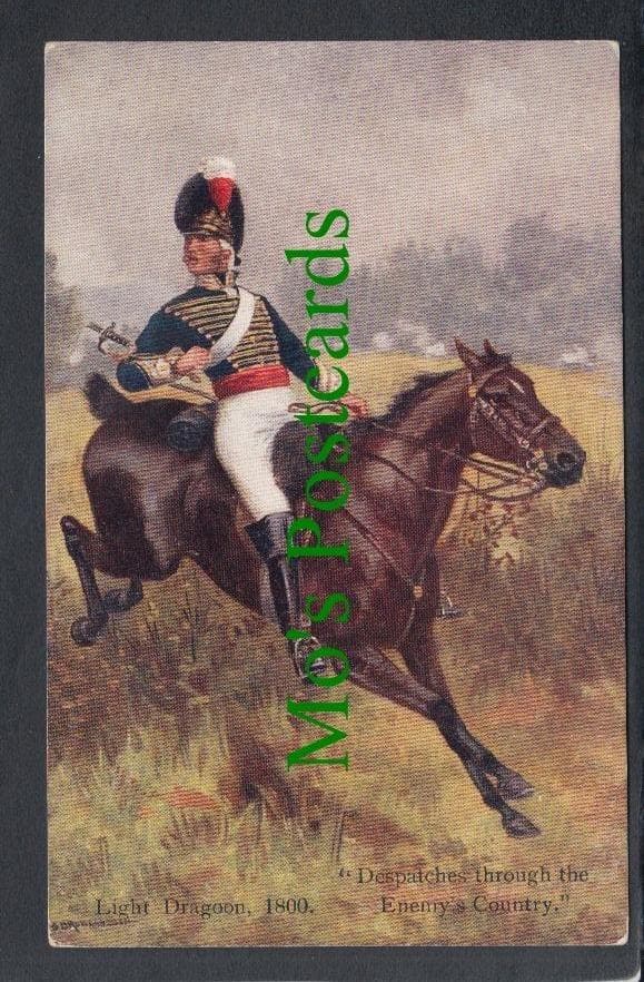 Military Postcard - Light Dragoon, 1800