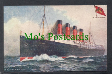 Shipping Postcard - S.S.Lusitania, Cunard Line