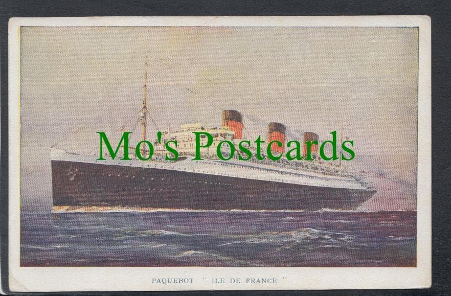 Shipping Postcard - Paquebot 