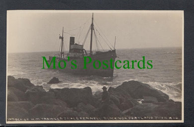 Shipping Postcard - Wreck of H.M.Trawler James Fennell