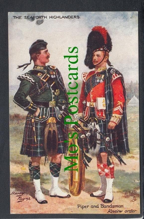 Military Postcard - The Seaforth Highlanders