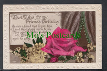 Load image into Gallery viewer, Greetings Postcard - Best Wishes For My Friend&#39;s Birthday
